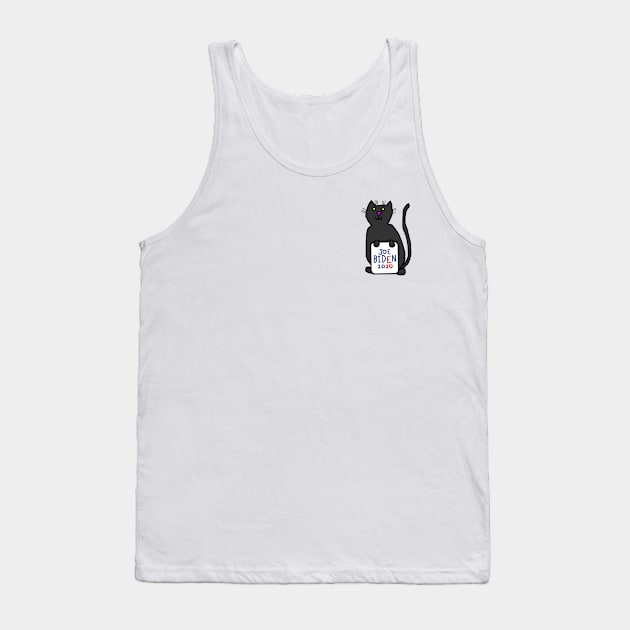 Small Cat with Joe Biden 2020 Sign Tank Top by ellenhenryart